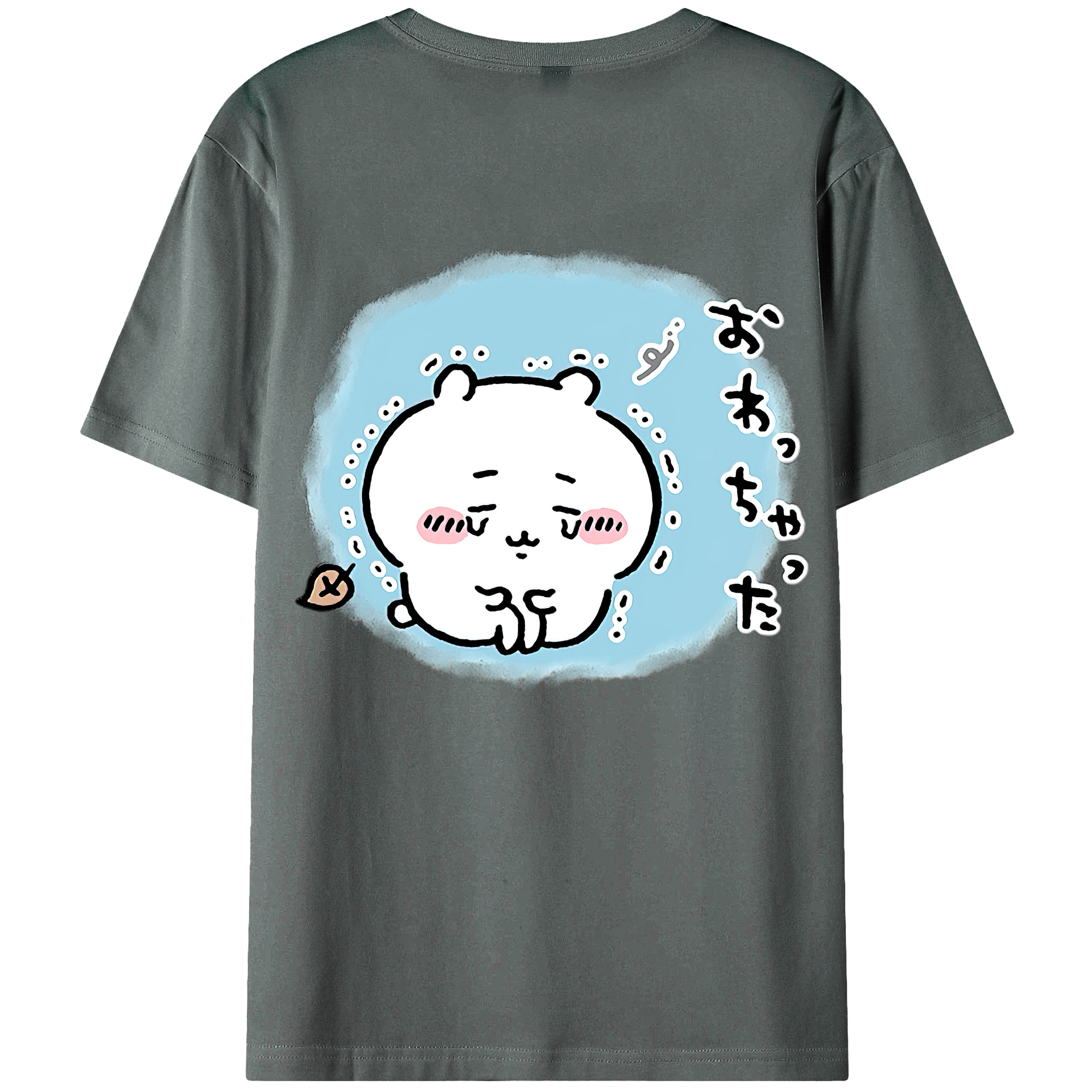 （画像用） ちいかわ ちいかわ Chii-kawa chiikawa 綿100％ メンズ半袖Tシャツ（バックプリント） 通気性